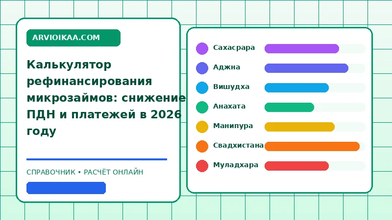 Рефинансирование микрозаймов с просрочками онлайн: калькулятор ПДН 2026